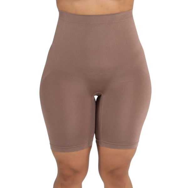 Mid Thigh Short - 2 Pack CAPPUCCINO & BLACK