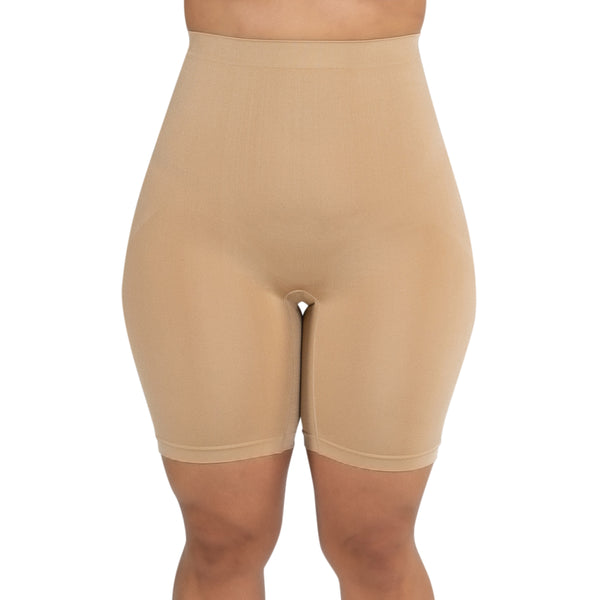 Mid Thigh Short - 2 Pack NUDE & BLACK