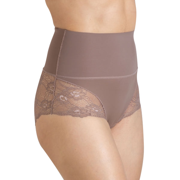 Control Band Brief with Lace Bottom - 2 Pack