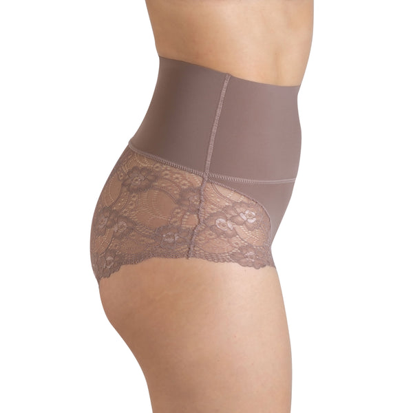 Control Band Brief with Lace Bottom - 2 Pack
