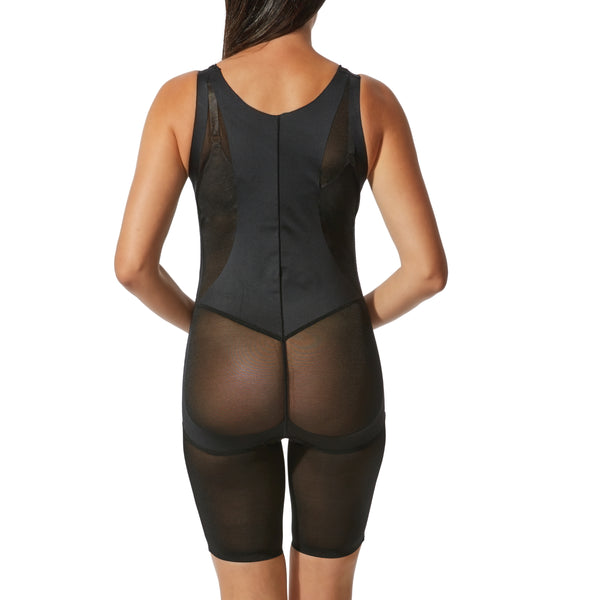 Power Mesh Mid-Thigh Bodysuit