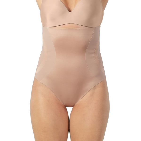 High Waist Scuba & Mesh Thong - 2 Pack